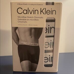 Calvin Klein Black and Gray Boxer Briefs
